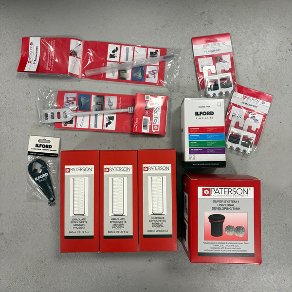 Ilford & Paterson Film Processing Starter Kit
